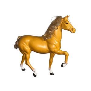 Vintage 1980s Barbie Large Golden Blond Play Toy Horse